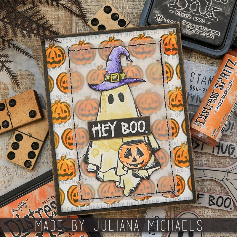 Boo Crazy Cling Stamp Set {Halloween} | Tim Holtz