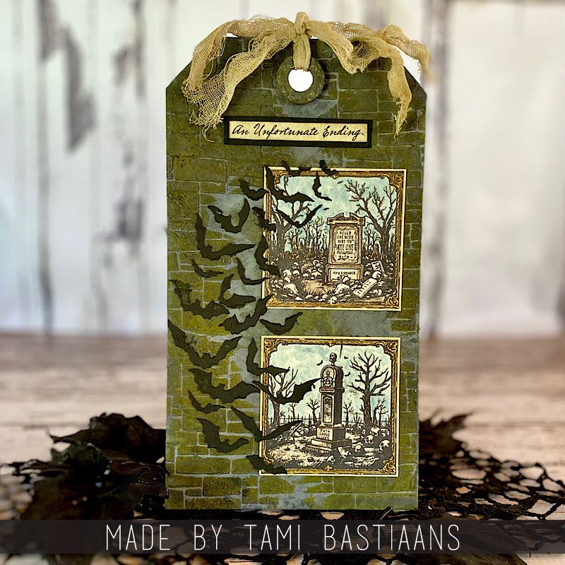 Batty Slimline (4x8.5) Layering Stencil {Halloween} | Tim Holtz