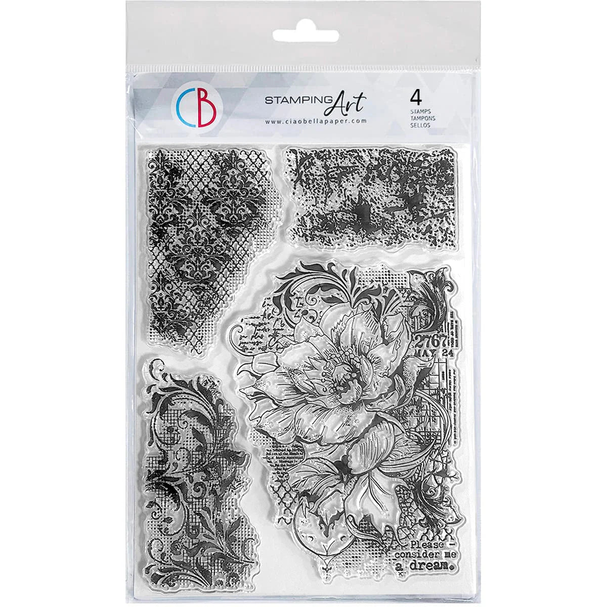 Moonlit 6x8 Clear Stamp Set