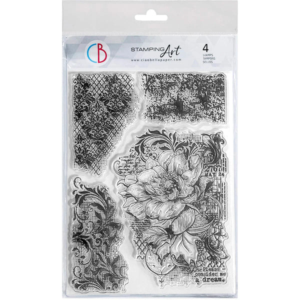 Moonlit 6x8 Clear Stamp Set