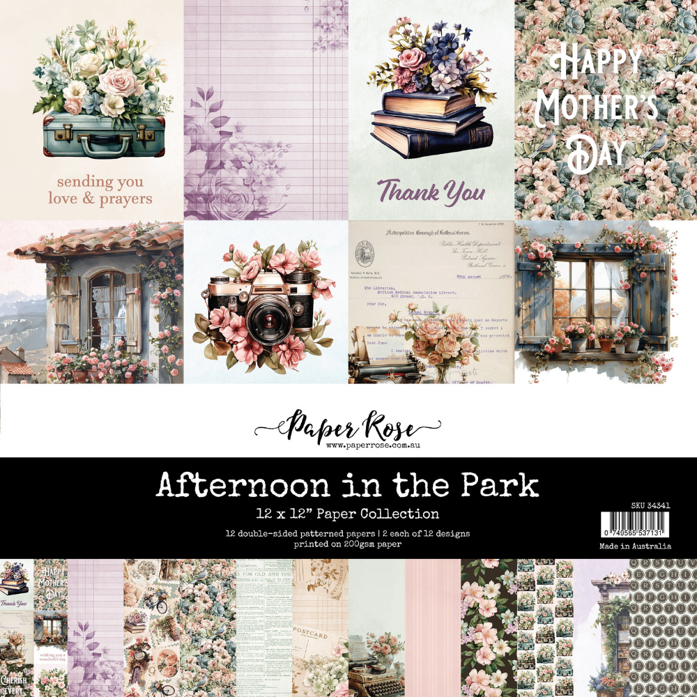 Afternoon in the Park Main 12x12 Paper Pack