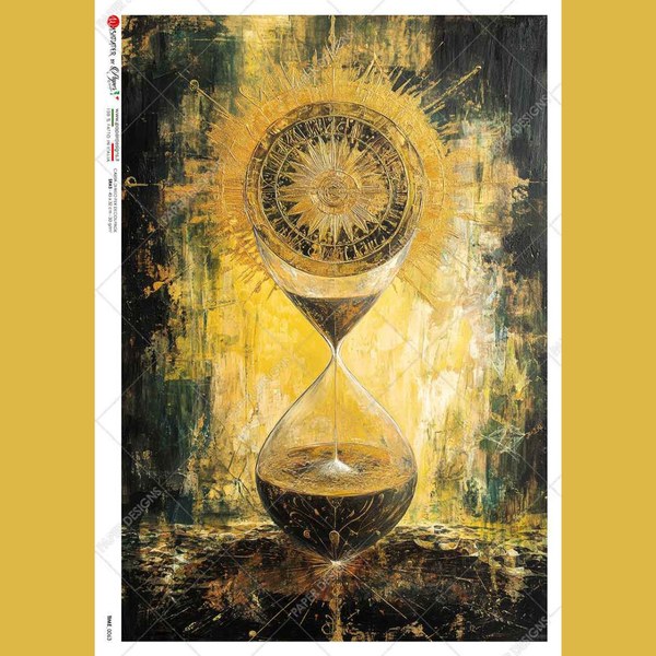 Sand Timer in Motion A4 Rice Paper