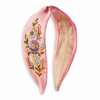 Perfect Posie Embroidered Headband in Petal