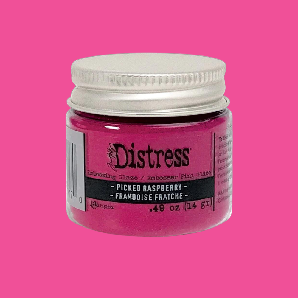 #03 Picked Raspberry Distress Embossing Glaze | Tim Holtz