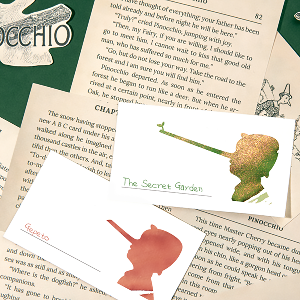 Pinocchio Ink Swatch Cards