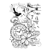 Pocket Watch Garden Clear Stamp Set | Francoise Read
