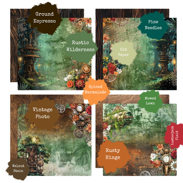 Punk'ed Forest 8x8 Paper Collection {clearance}