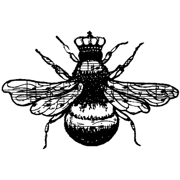 Queen Bee Cling Stamp