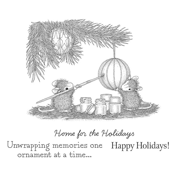 Unwrapping Memories Cling Rubber Stamp Set | House Mouse