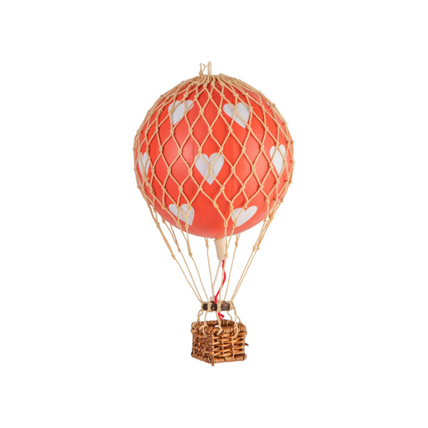 Red Hearts Mini Hot Air Balloon