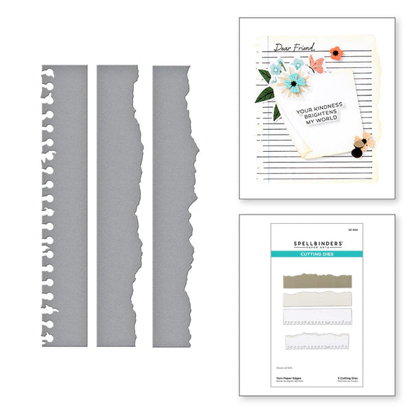 Torn Paper Edges Etched Die Set | Take Note Collection
