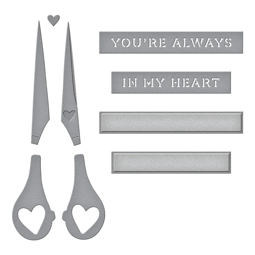 Sharon's Scissors Etched Die Set | In Honor of Sharon Klima