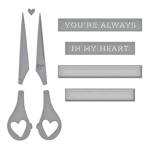 Sharon's Scissors Etched Die Set | In Honor of Sharon Klima