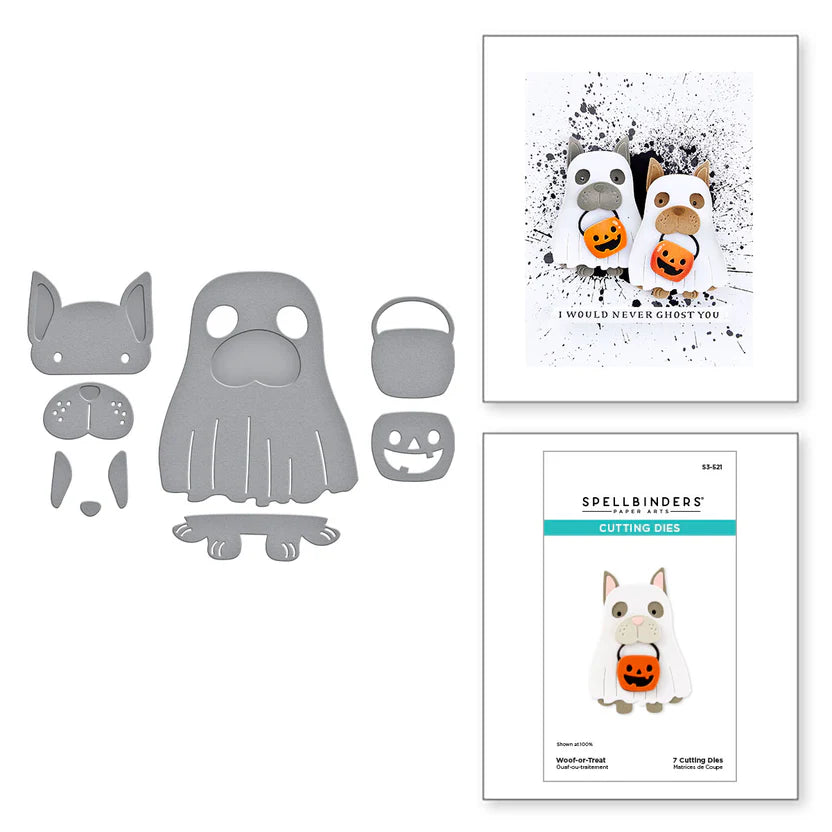 Woof-or-Treat Etched Die Set | Happy Haunting