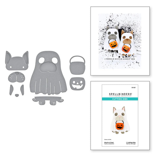 Woof-or-Treat Etched Die Set | Happy Haunting