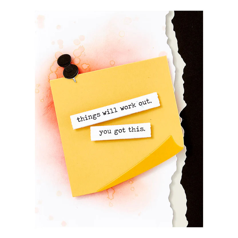 Push Pin Notes Etched Dies | Take Note Collection