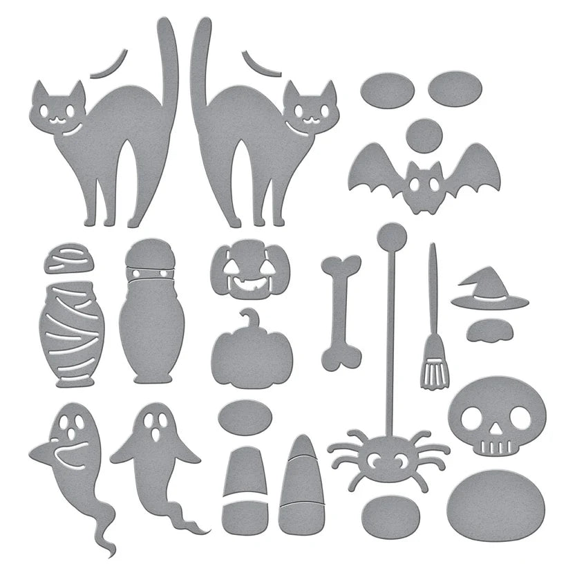 Halloween Tick Tock Etched Dies | Cuckoo Cottage