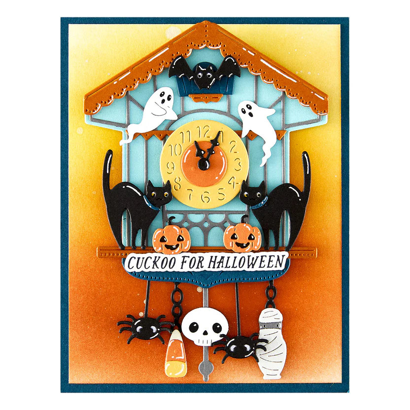 Halloween Tick Tock Etched Dies | Cuckoo Cottage