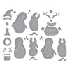 Playful Penguins Etched Dies | Simon Hurley's Let it Snow