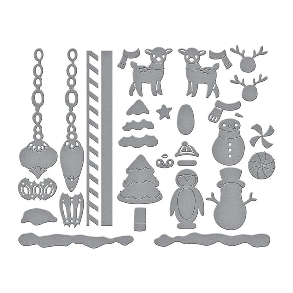 Chiming Christmas Etched Dies | Cuckoo Cottage