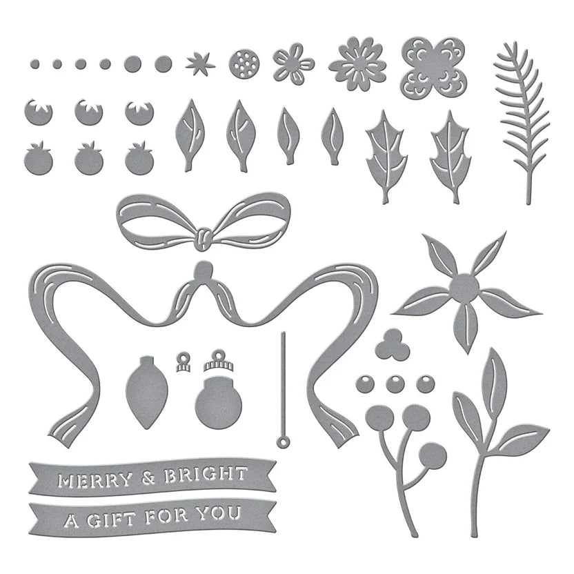 Gifting Bow Etched Dies | Merry Moments Collection