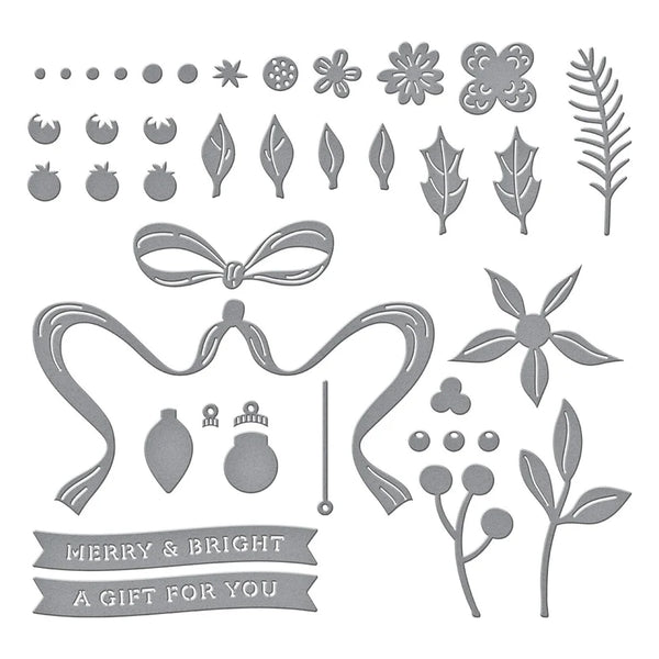 Gifting Bow Etched Dies | Merry Moments Collection
