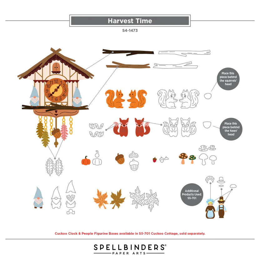 Harvest Time Etched Dies | Cuckoo Cottage