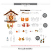 Harvest Time Etched Dies | Cuckoo Cottage