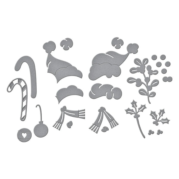 {coming soon!} Classic Mouse Christmas Embellishments Etched Dies | Say Cheese Classic Mouse Christmas Collection