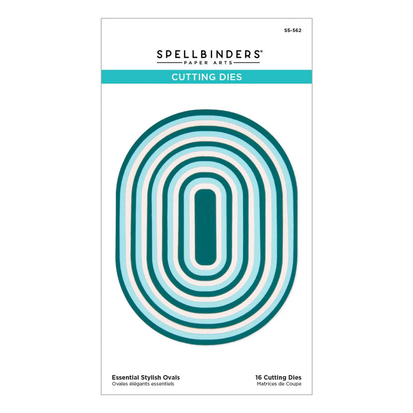 Essential Stylish Ovals Etched Nesting Dies