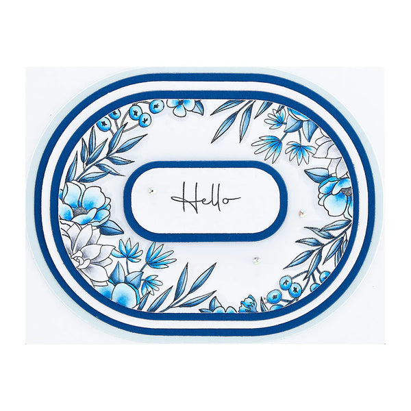 Essential Stylish Ovals Etched Nesting Dies