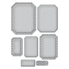 Emerald Cut Labels and Tag Etched Nesting Dies