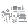Christmas Horse-Drawn Wagon Etched Dies | Country Christmas Collection