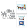 Christmas Horse-Drawn Wagon Etched Dies | Country Christmas Collection