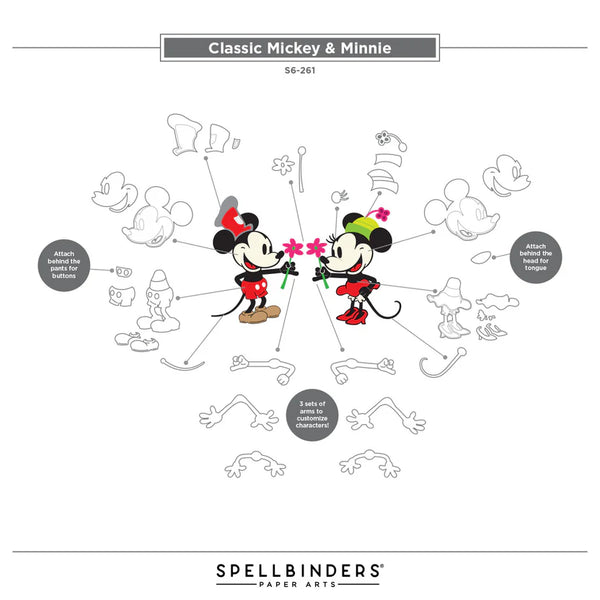 Steamboat Willie Duo Etched Die Set | Classic Mouse