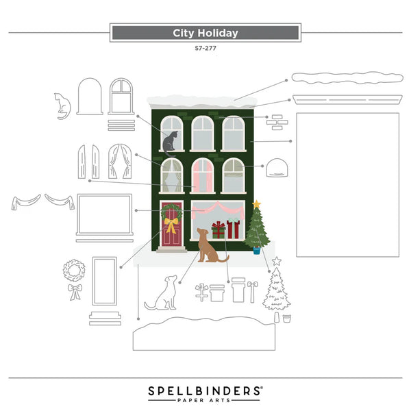 City Holiday Etched Dies | Yana Smakula's City Holiday