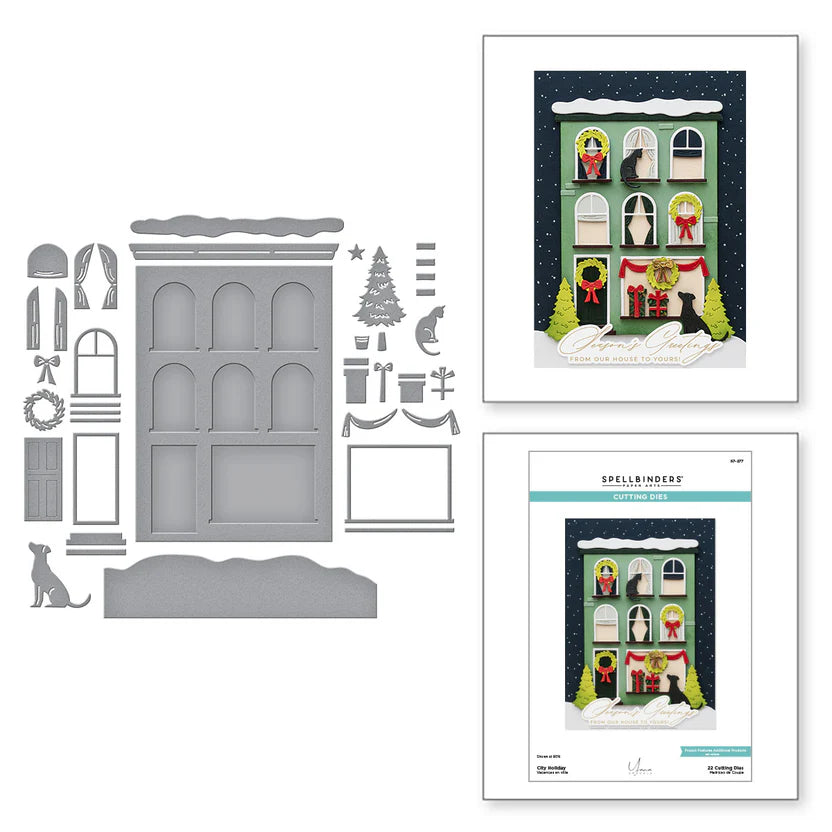 City Holiday Etched Dies | Yana Smakula's City Holiday