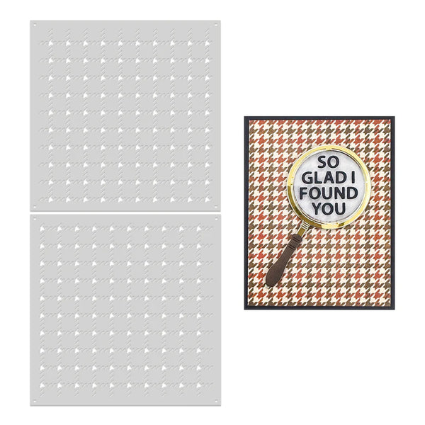 Houndstooth Layering Stencils | Case Closed
