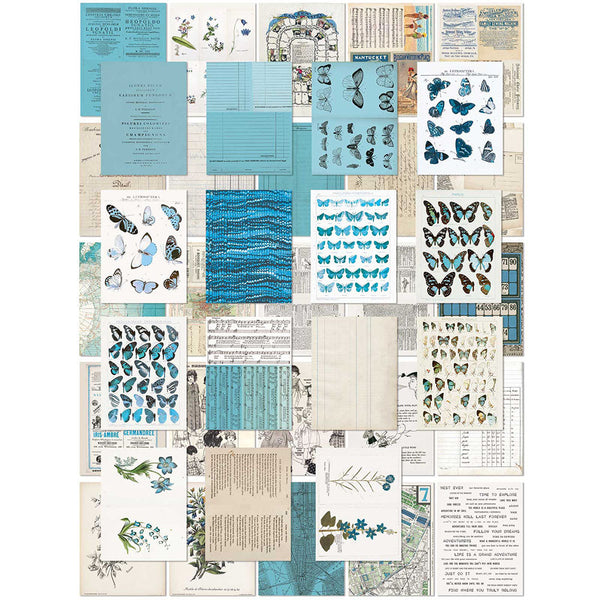 Ocean 6x8 Collage Sheets | Color Swatch