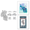 Elegant Peacock Press Plate + Die Set | Dawn Bibby's Peacock Paradise