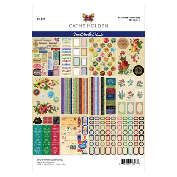 Stationer's Boutique Sticker Pad | Flea Market Finds by Cathe Holden
