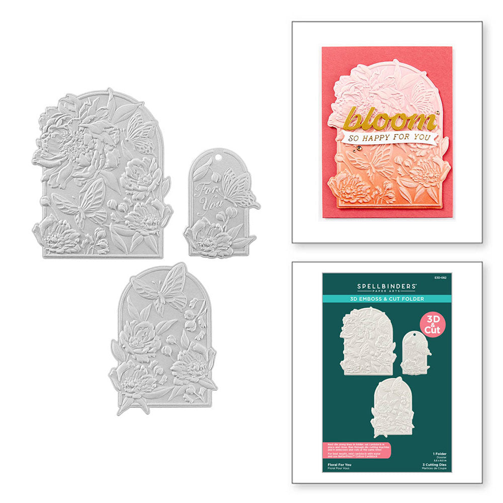 Floral For You Emboss + Cut Folder | 3D Botanical Collection