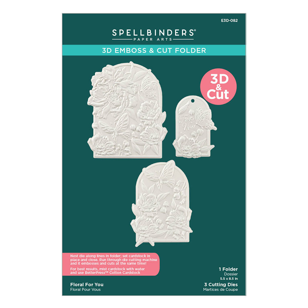 Floral For You Emboss + Cut Folder | 3D Botanical Collection