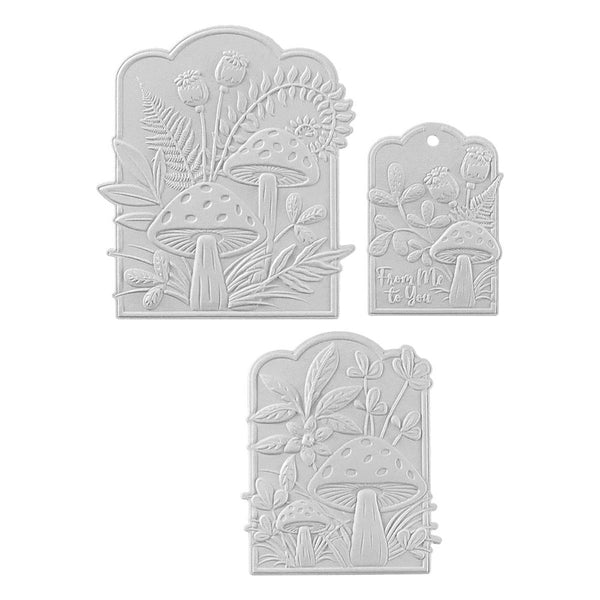 Mushrooms From Me to You Emboss + Cut Folder | 3D Botanical Collection