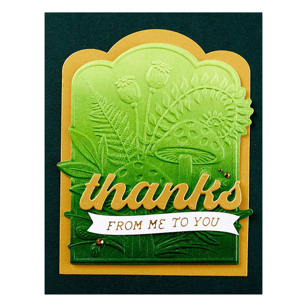 Mushrooms From Me to You Emboss + Cut Folder | 3D Botanical Collection