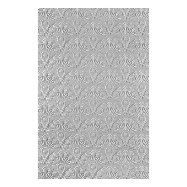 Peacock Motif 3D Embossing Folder | Peacock Paradise by Dawn Bibby
