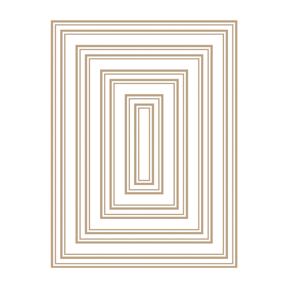 Duo Lines Rectangles Hot Foil Plate {Glimmer} | Essentials Collection