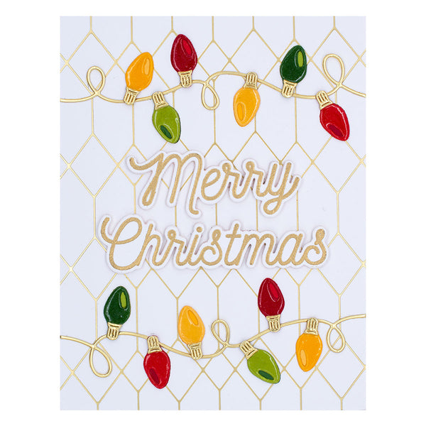 Geometric Diamond Background Hot Foil Plate {Glimmer} | Sealed Collection