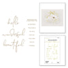 Hello, Friend Sentiments Hot Foil Plate {Glimmer} | Yana Smakula's Anemone Blooms Collection