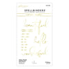 Hello, Friend Sentiments Hot Foil Plate {Glimmer} | Yana Smakula's Anemone Blooms Collection